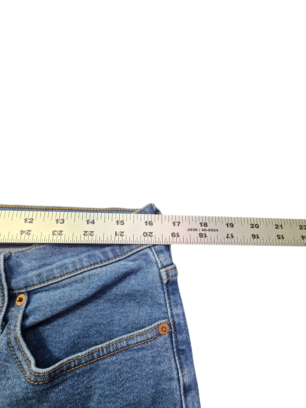 J.Crew Factory Flare Crop Jeans Button Fly Medium Wash Size Womens 31